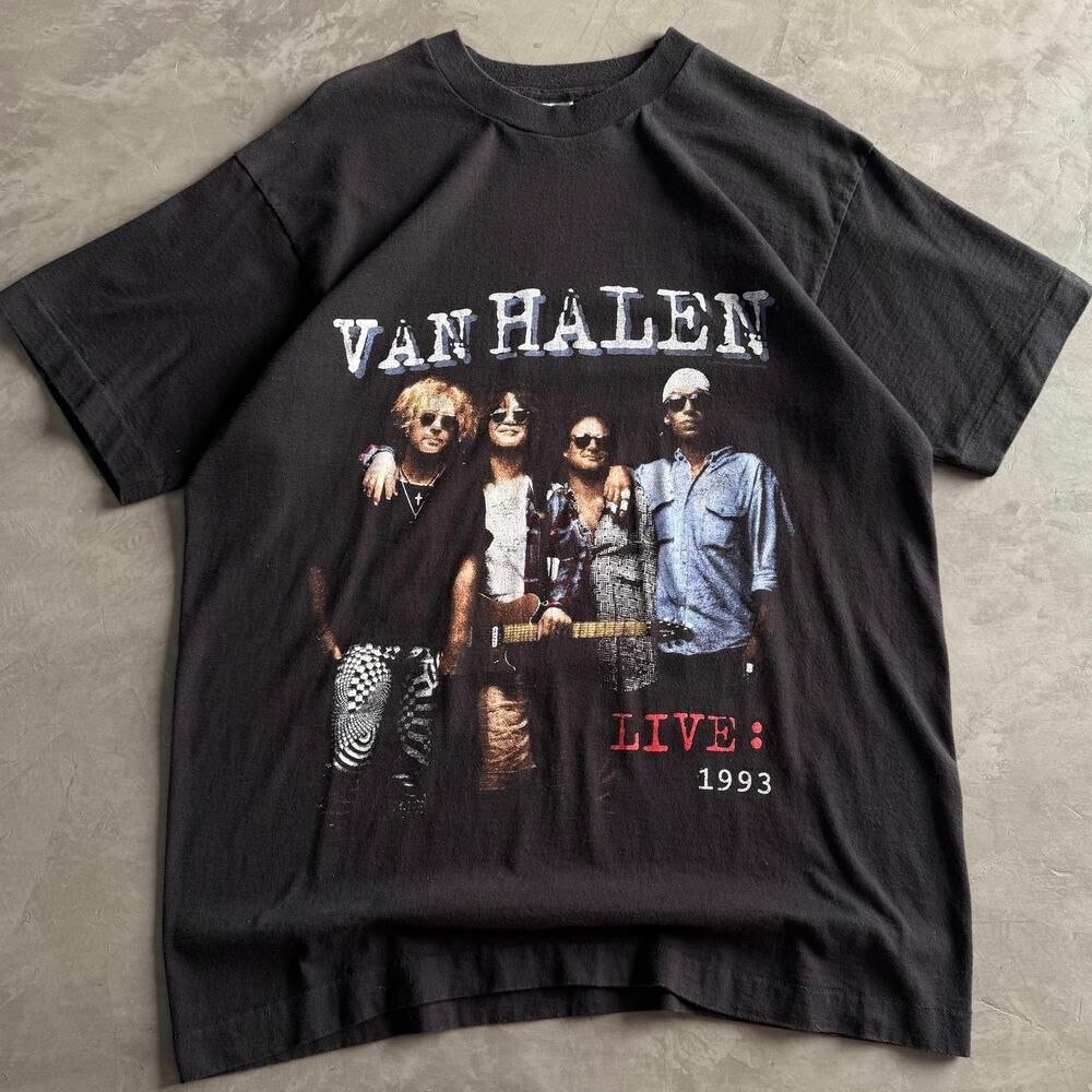 Vintage 1993 Van Halen Live World Tour Single Stitch Tee XL